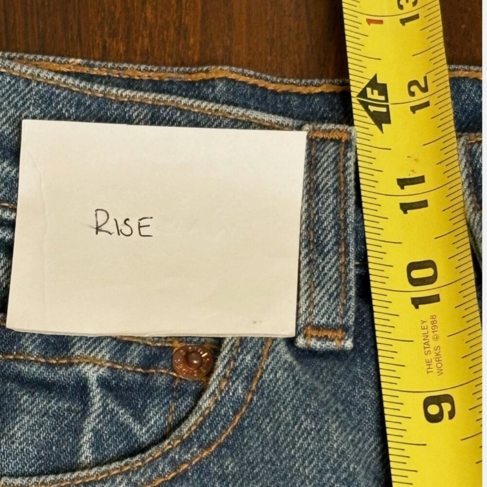 B Sides Relaxed Cuffed Lasso Jean Vista Blue sz 25 - Picture 8 of 8